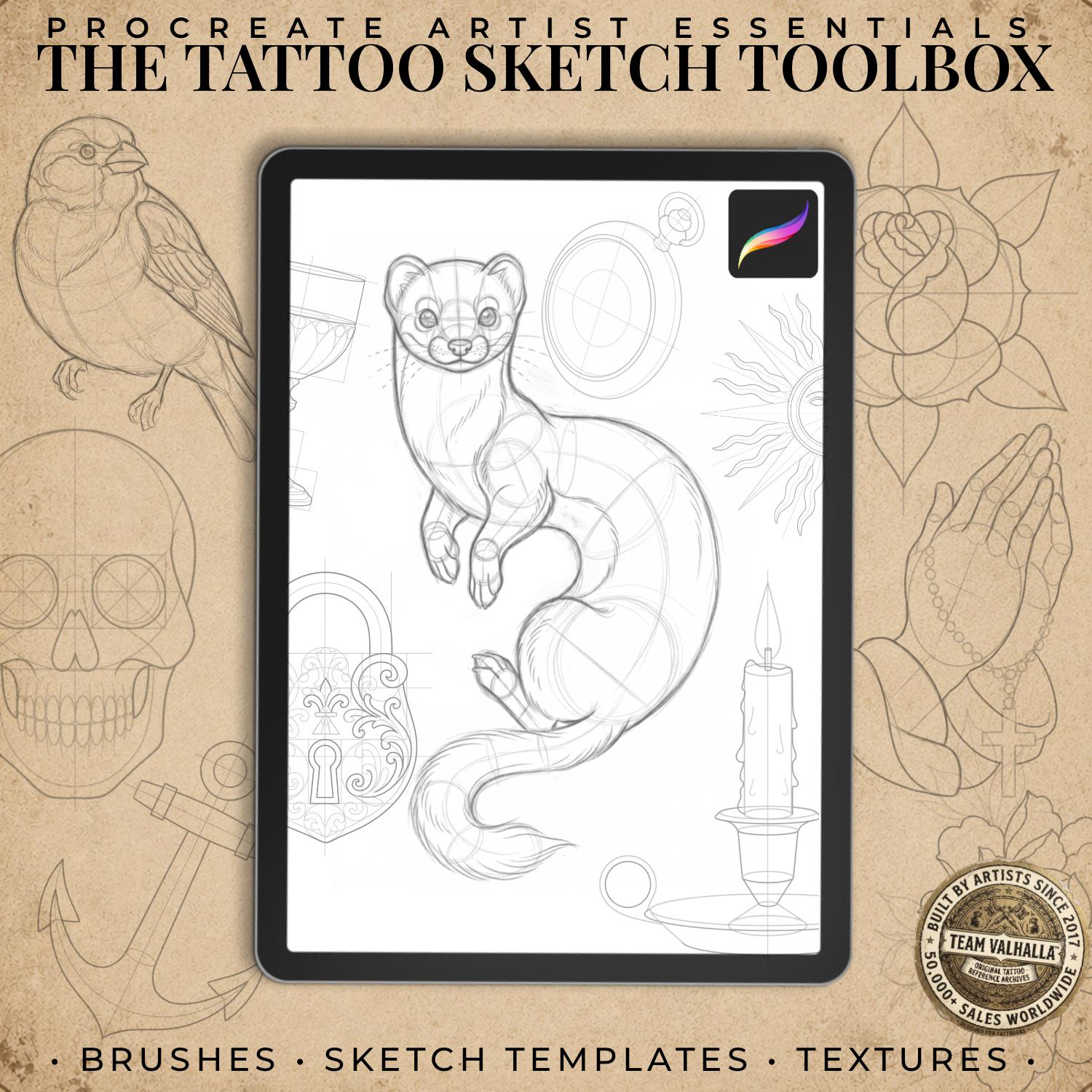 Procreate Tattoo Sketch Toolbox