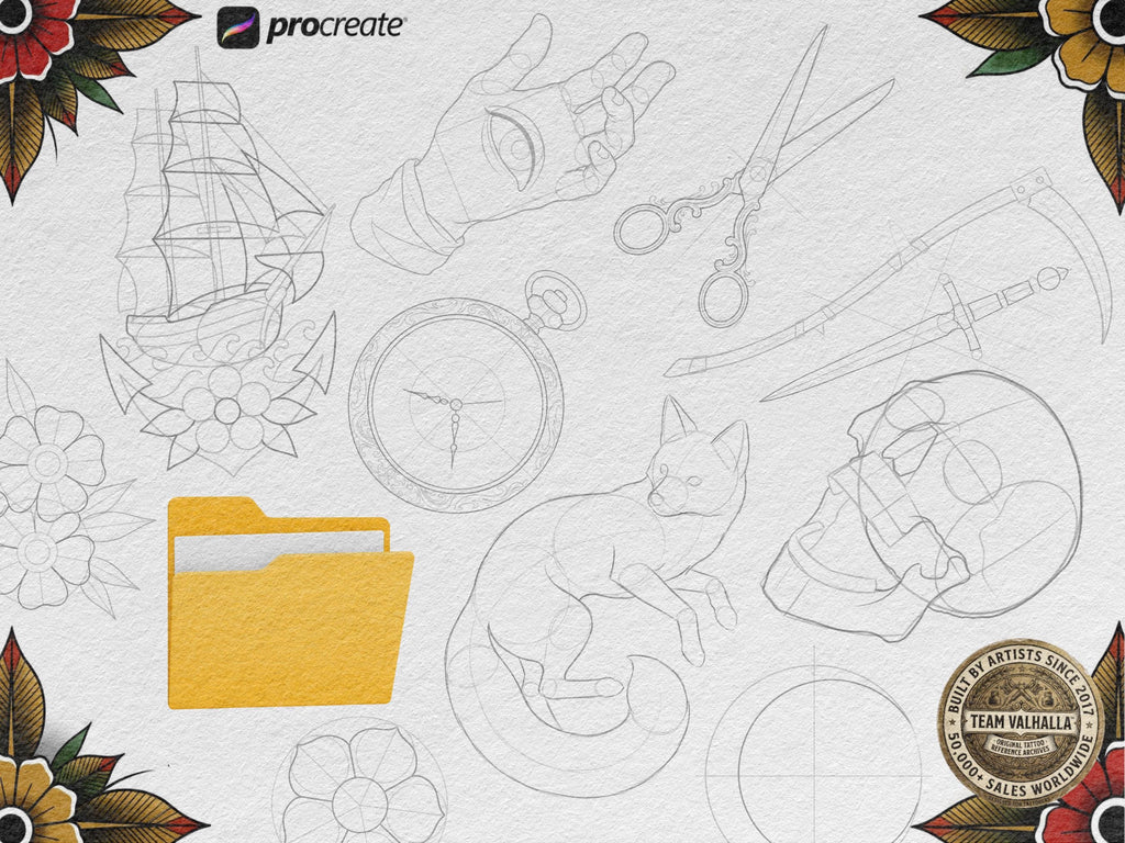 Procreate Tattoo Sketch Toolbox