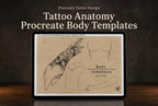 Procreate Tattoo Stamps: 145 Body Part Brushes for Tattoo Design