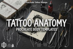 Procreate Tattoo Stamps: 145 Body Part Brushes for Tattoo Design