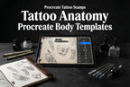 Procreate Tattoo Stamps: 145 Body Part Brushes for Tattoo Design