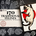 Traditional Felines – 170+ Procreate Brushes (Digital Download)