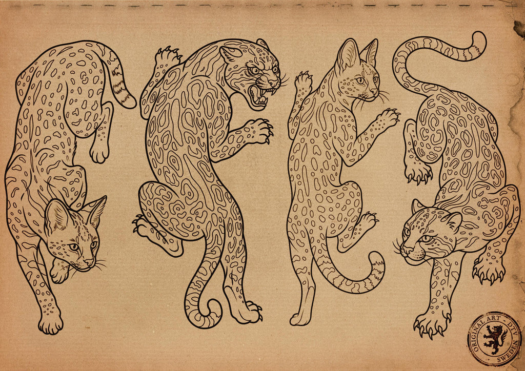 Traditional Felines – 170+ Procreate Brushes (Digital Download)