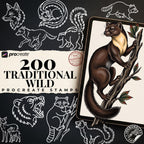 Procreate, Traditional wildlife (Digital Download)