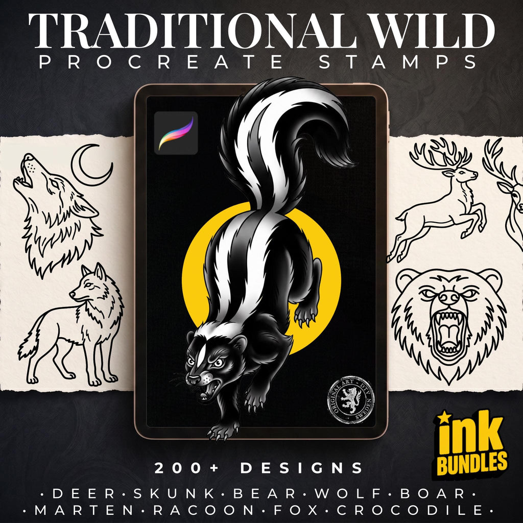 Procreate, Traditional wildlife (Digital Download)
