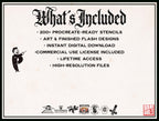 Dark Neo-Traditional 200+, Dark Macabre Tattoo Art, Neo-Traditional Procreate Stamps, Tattoo Stencils