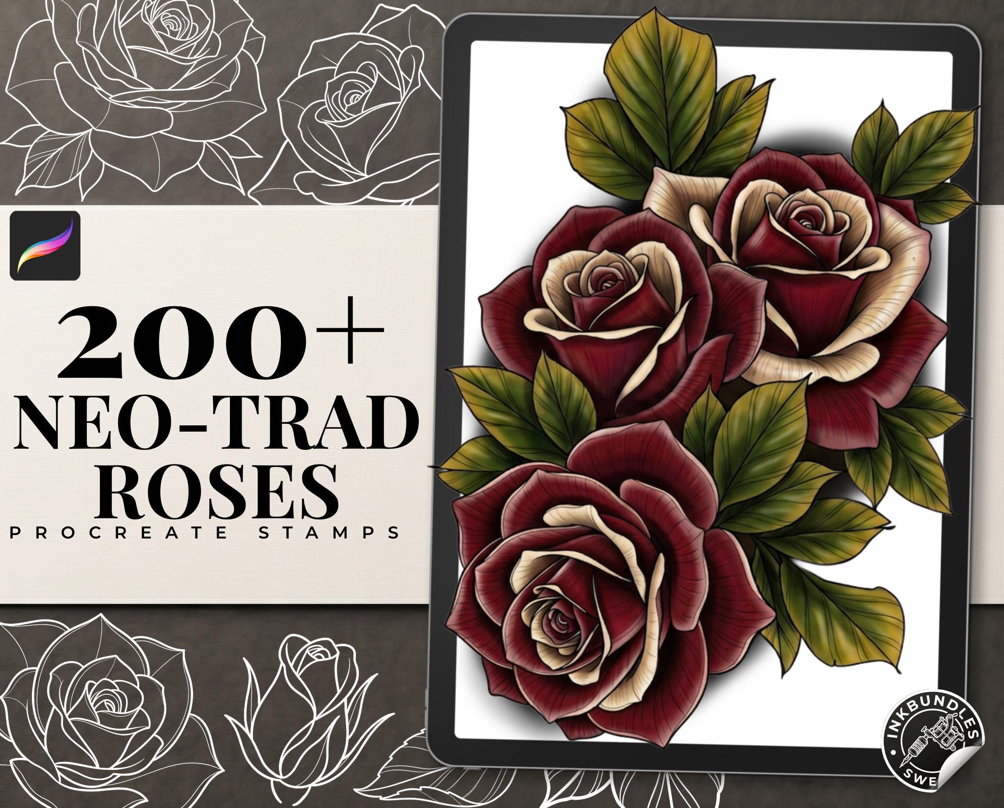 Rose Stencils & Flash work