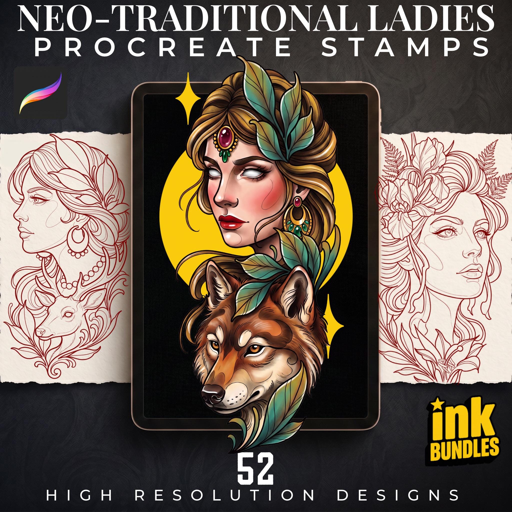 Procreate Neo Traditional Ladies
