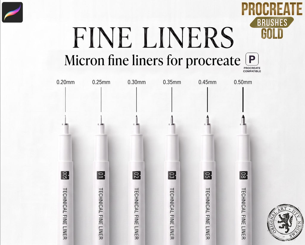 Procreate Brush Bundle: Outline Studio, Real Ink & Penmanship Brushes ( digital download )
