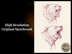 Sketch Library Animal Heads, 69 pages Animal portrait sketchbook