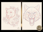 Sketch Library Animal Heads, 69 pages Animal portrait sketchbook