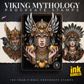 Northern Mythology, Traditional Viking – Stencils & Flash Art Procreate, PDF Tattoo References