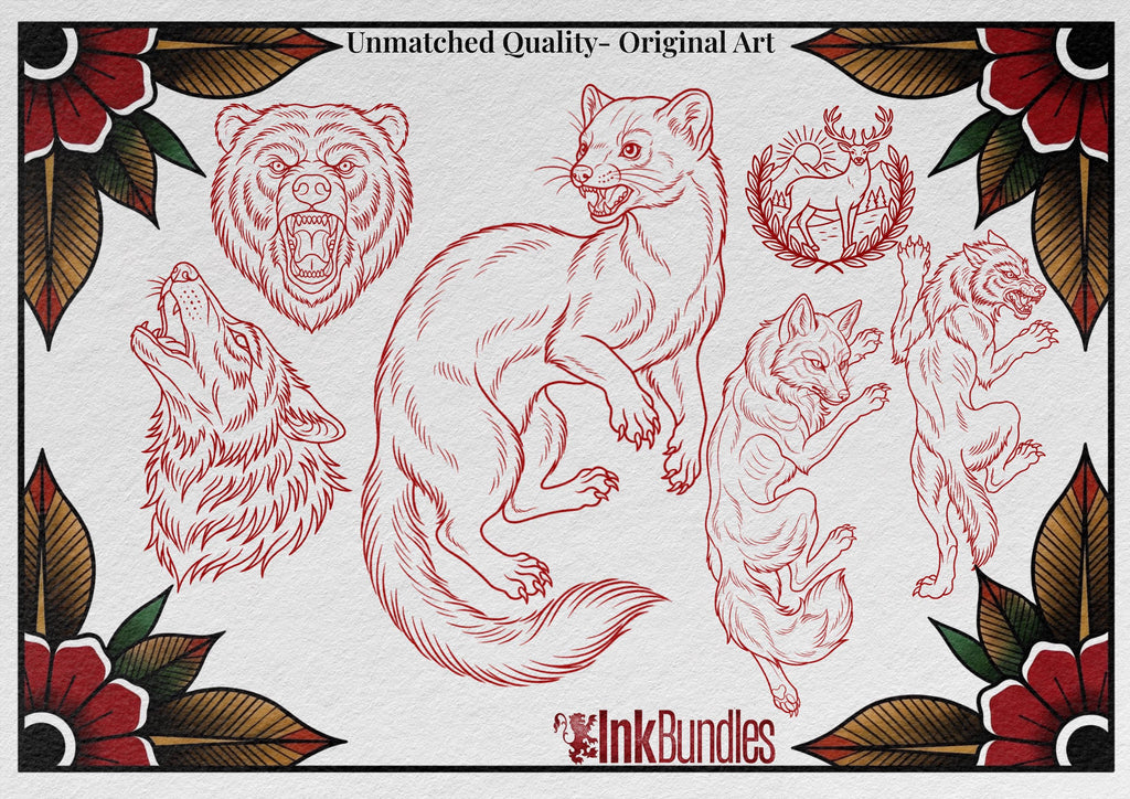 Procreate, Traditional wildlife (Digital Download)