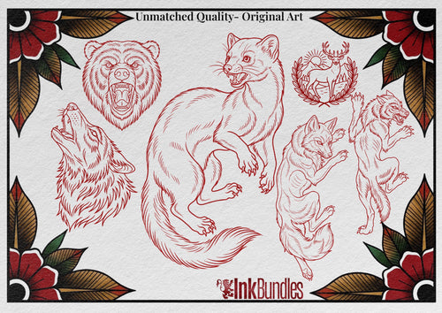 Procreate, Traditional wildlife (Digital Download)