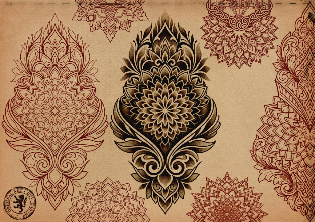 Sacred Geometry 2, Procreate Brushes: 180 Stamps & Patterns