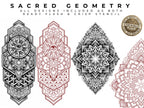 Sacred Geometry 2, Procreate Brushes: 180 Stamps & Patterns