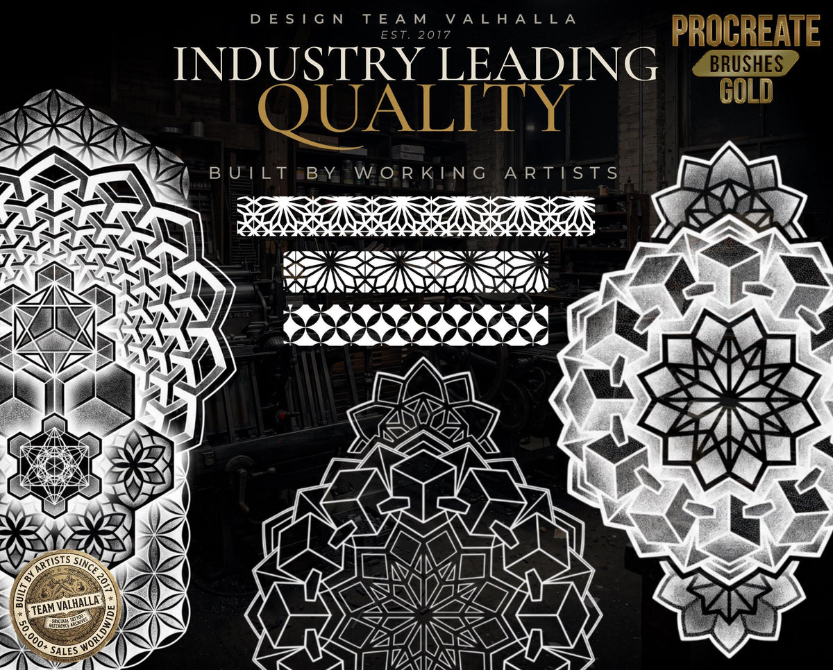 Dotwork & Geometry – Procreate Brushes