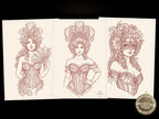 Burlesque Beauties Lady Portrait Sketchbook – 49 Pages PDF – preview 3
