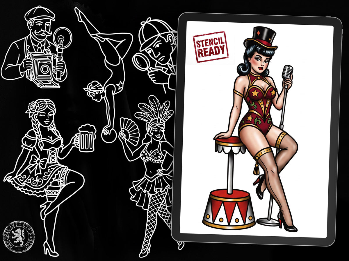 Traditional Character Vol.1 – 201+ Procreate Stamps