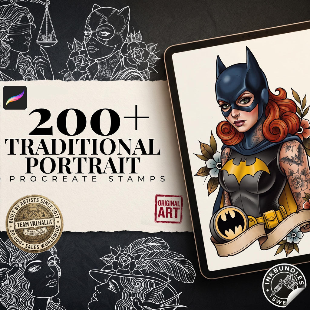 Traditional Ladies – 200+ Procreate Stamps