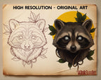 Dark Neo-Traditional vol.2 120+, Dark Macabre Tattoo Art, Neo-Traditional Procreate Stamps, Tattoo Stencils