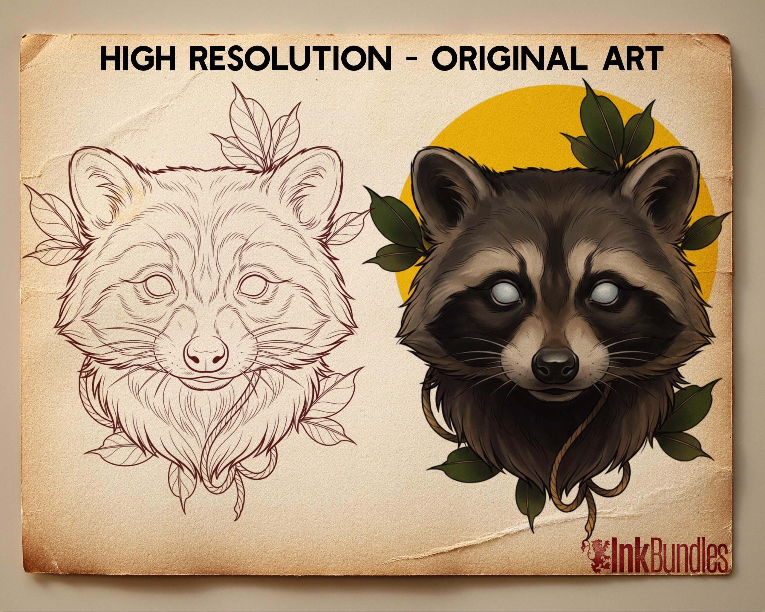 Dark Neo-Traditional vol.2 120+, Dark Macabre Tattoo Art, Neo-Traditional Procreate Stamps, Tattoo Stencils