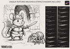 Procreate Brush Bundle: Outline Studio, Real Ink & Penmanship Brushes ( digital download )