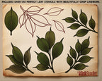 Procreate - Garden Essentials, Tattoo Leaves & Flowers, Fineline, hand drawn, Commercial Use