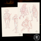 American Traditional Characters, 52 pages old school sketchbook, custom art inspiration