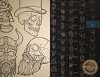 Skull Tattoo Stencils – 150+ Procreate Stamps – preview 7