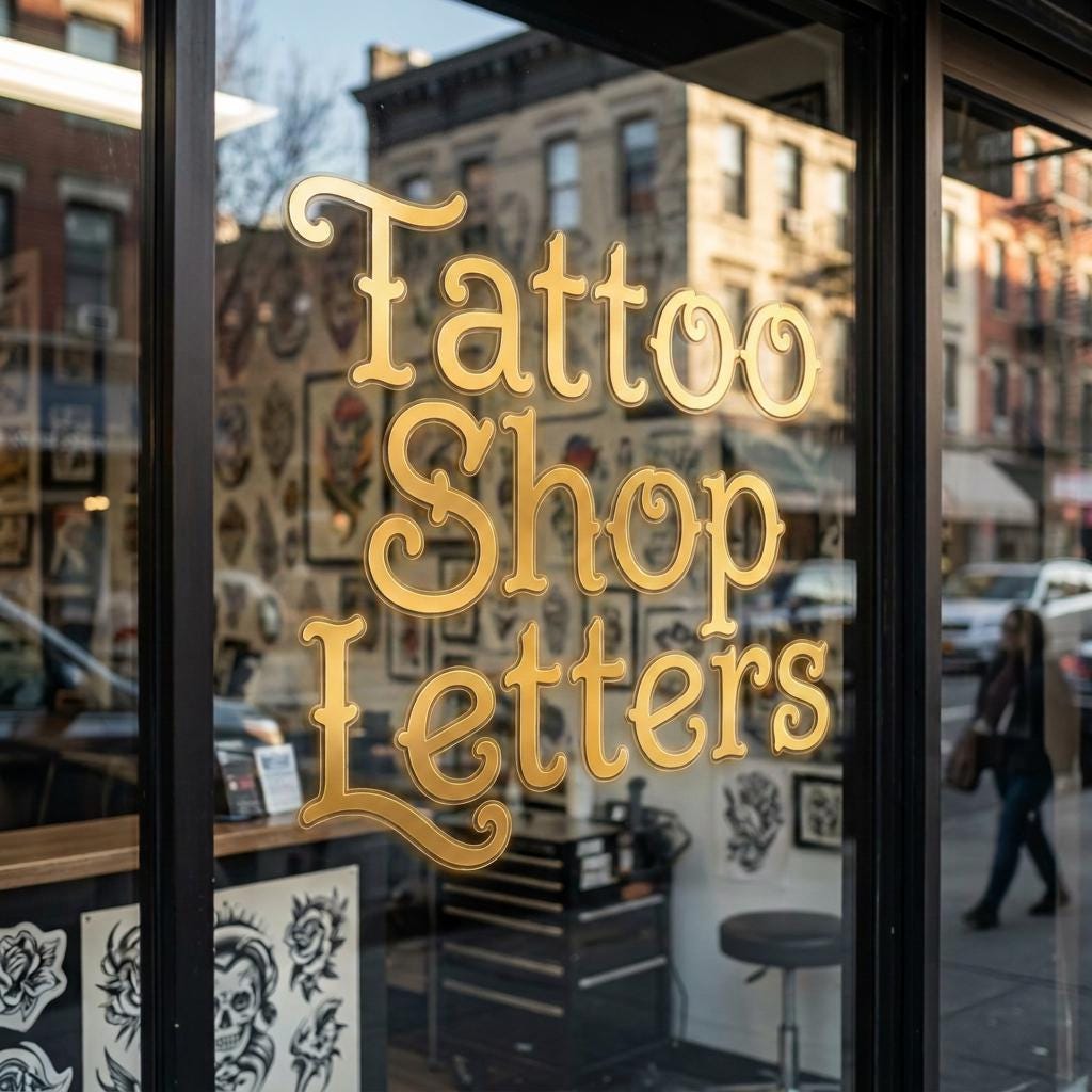 The Sign Painter – Procreate Tattoo Lettering – preview 3
