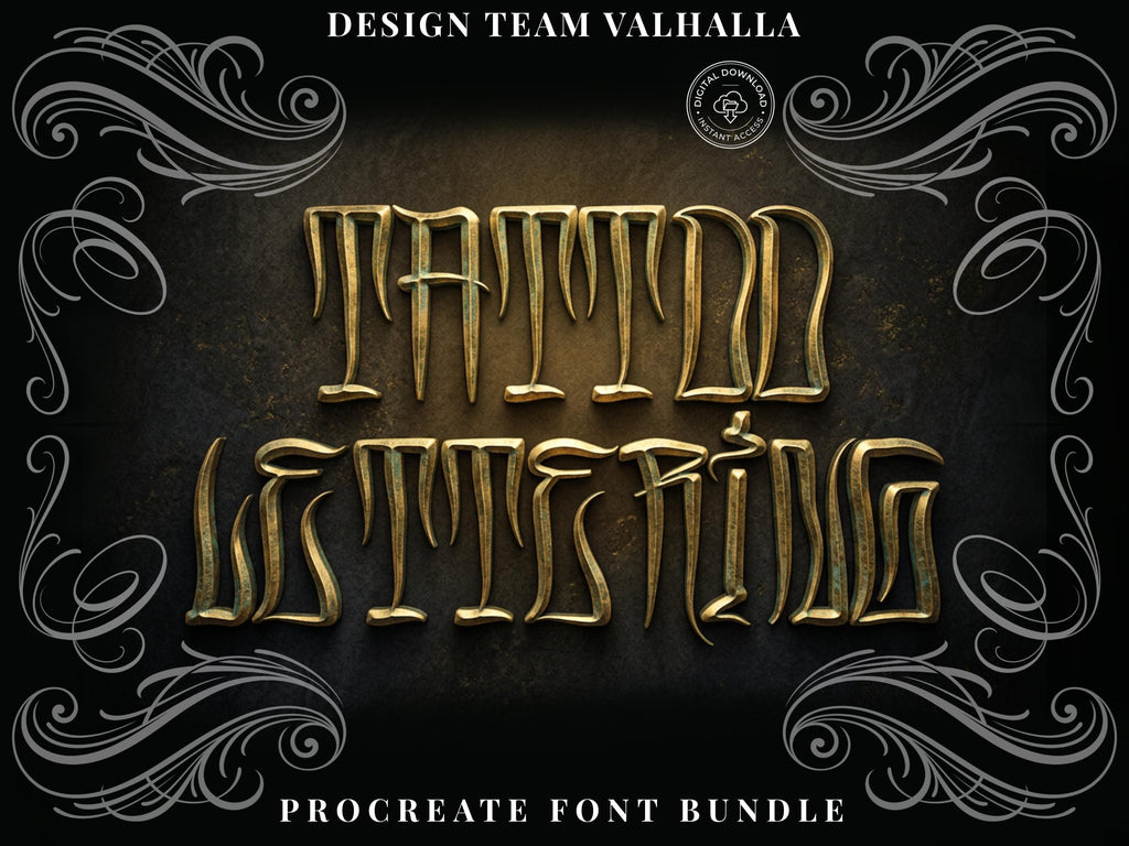 Tattoo Lettering for Procreate