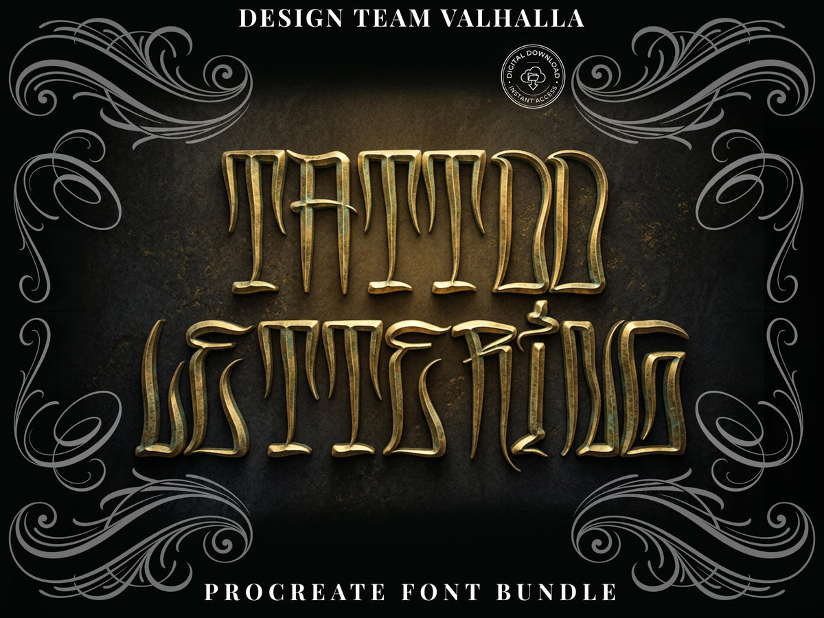 Tattoo Lettering for Procreate