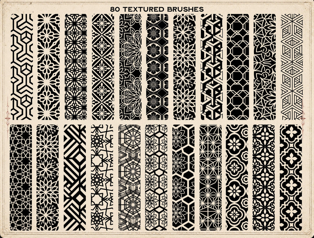 Sacred Geometry 2, Procreate Brushes: 180 Stamps & Patterns