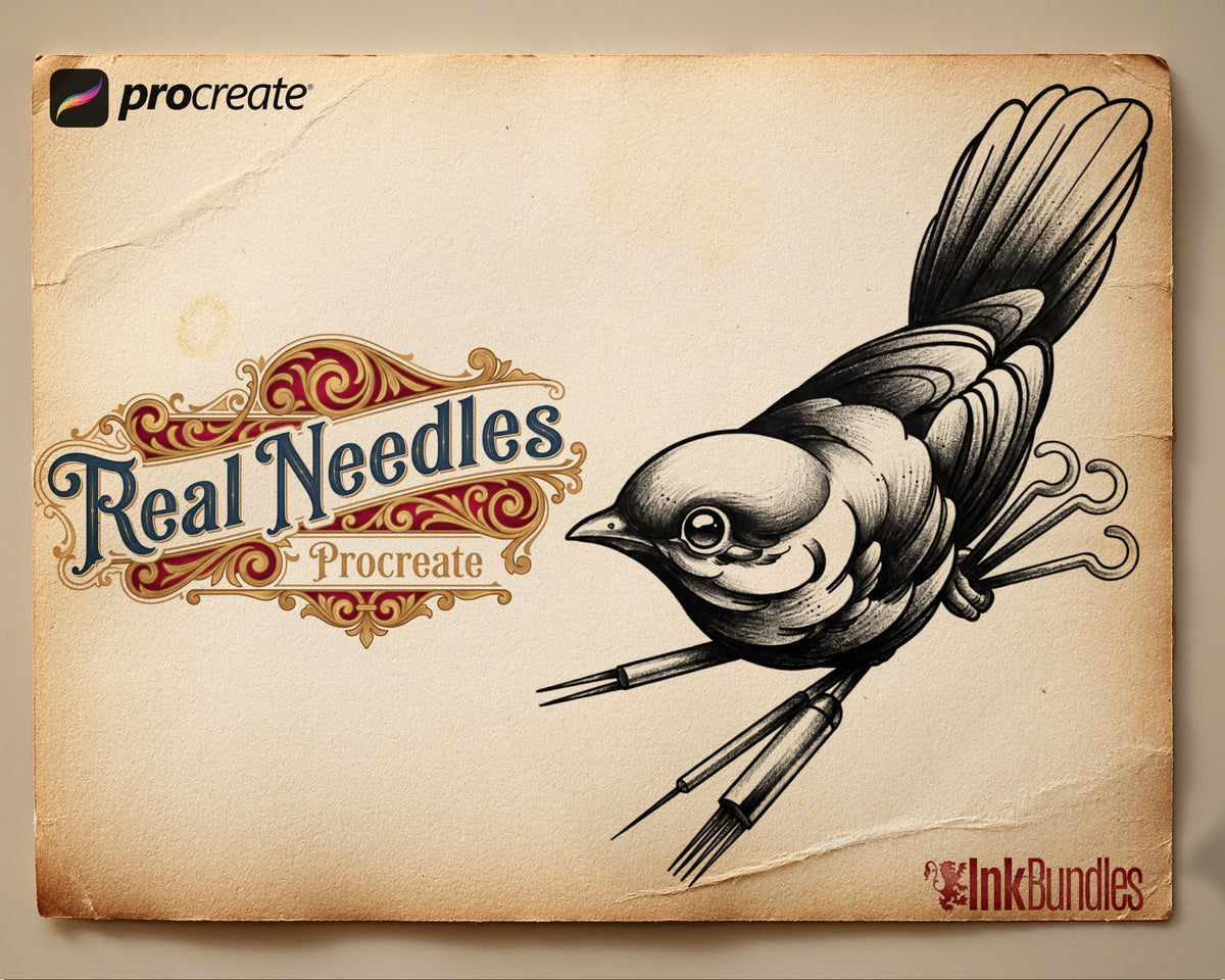Real Needles – 80 Procreate Brushes
