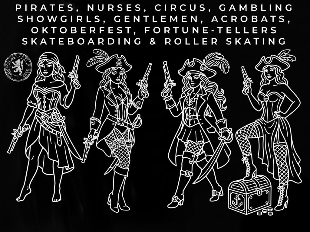 Traditional Character Vol.1 – 201+ Procreate Stamps