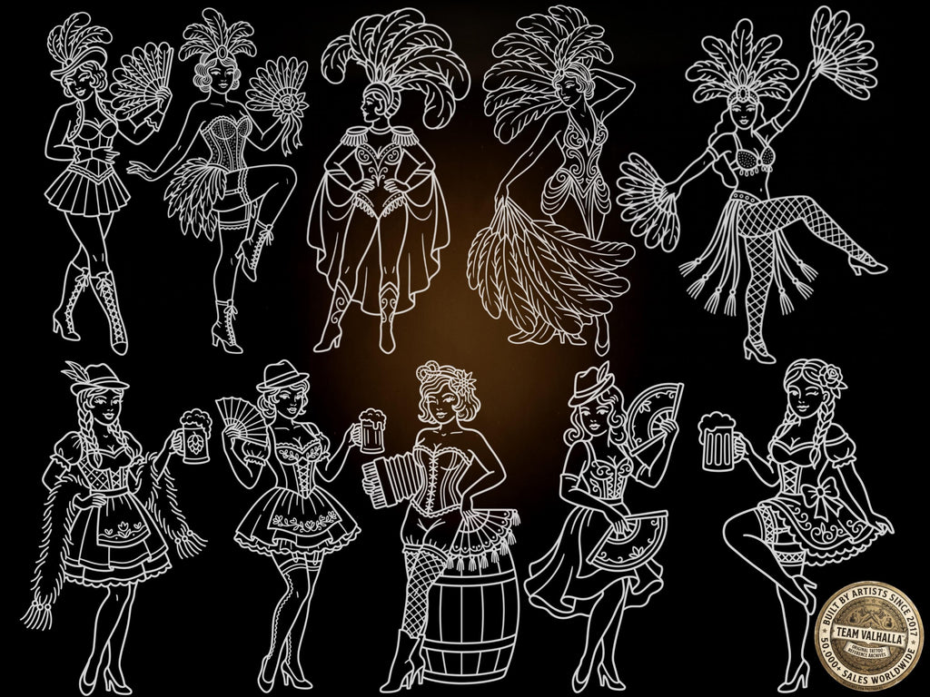 Traditional Character Vol.1 – 201+ Procreate Stamps