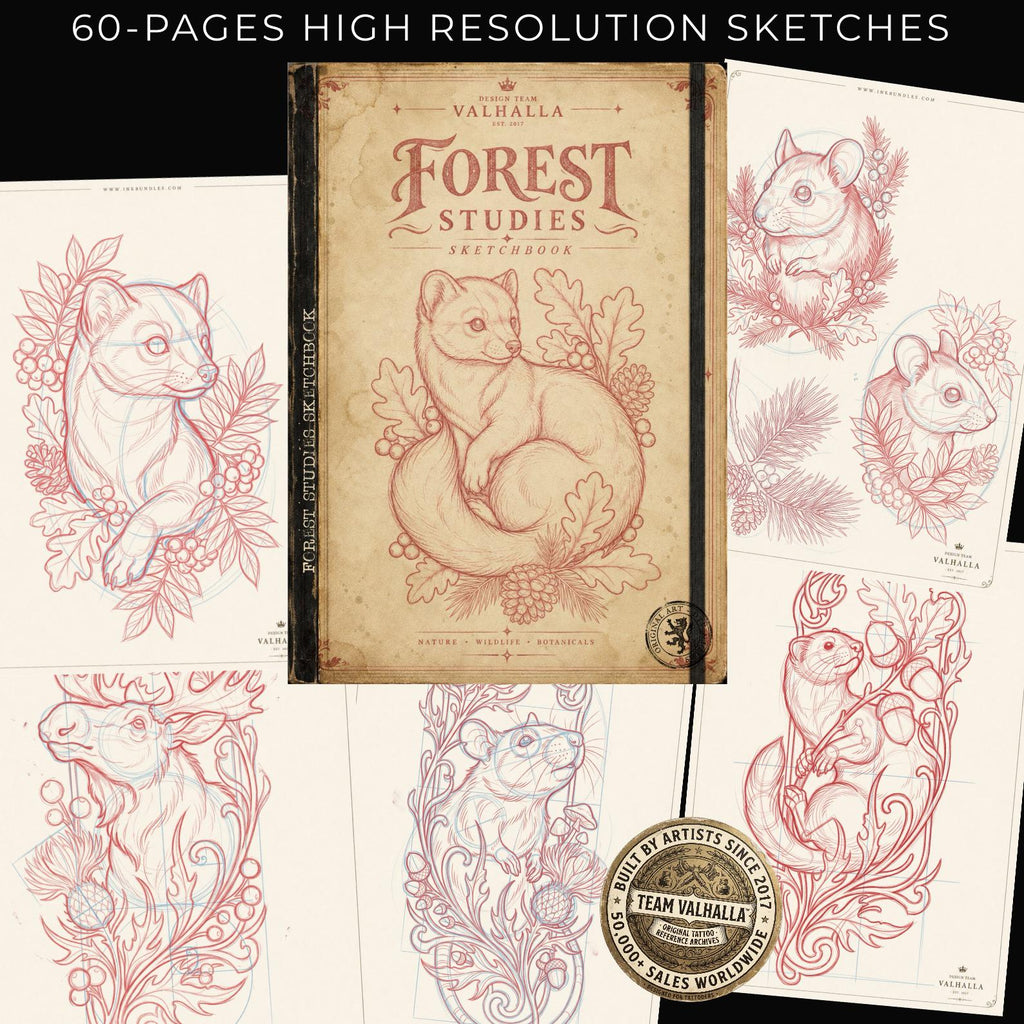 Forest Studies Nordic Woodland Sketchbook – PDF