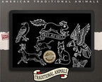 Animal Tattoo Stencils – 200+ Procreate Stamps – preview 4