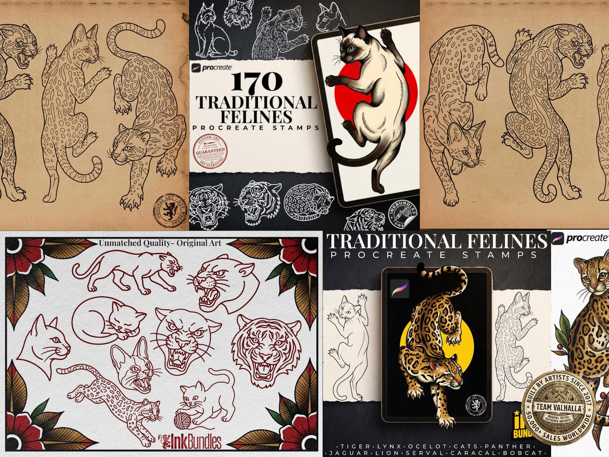 Procreate Traditional Mega Bundle, 1000+ Original Designs