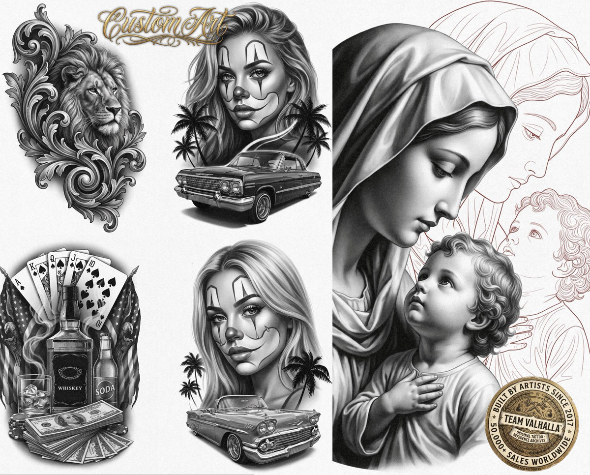Chicano Design Kit Bundle - 1,000+ Procreate Stamps