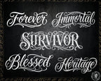 Neo-Traditional Lady Tattoo Design Kit: 2000+ Procreate Stamps, SVG & PNG Files