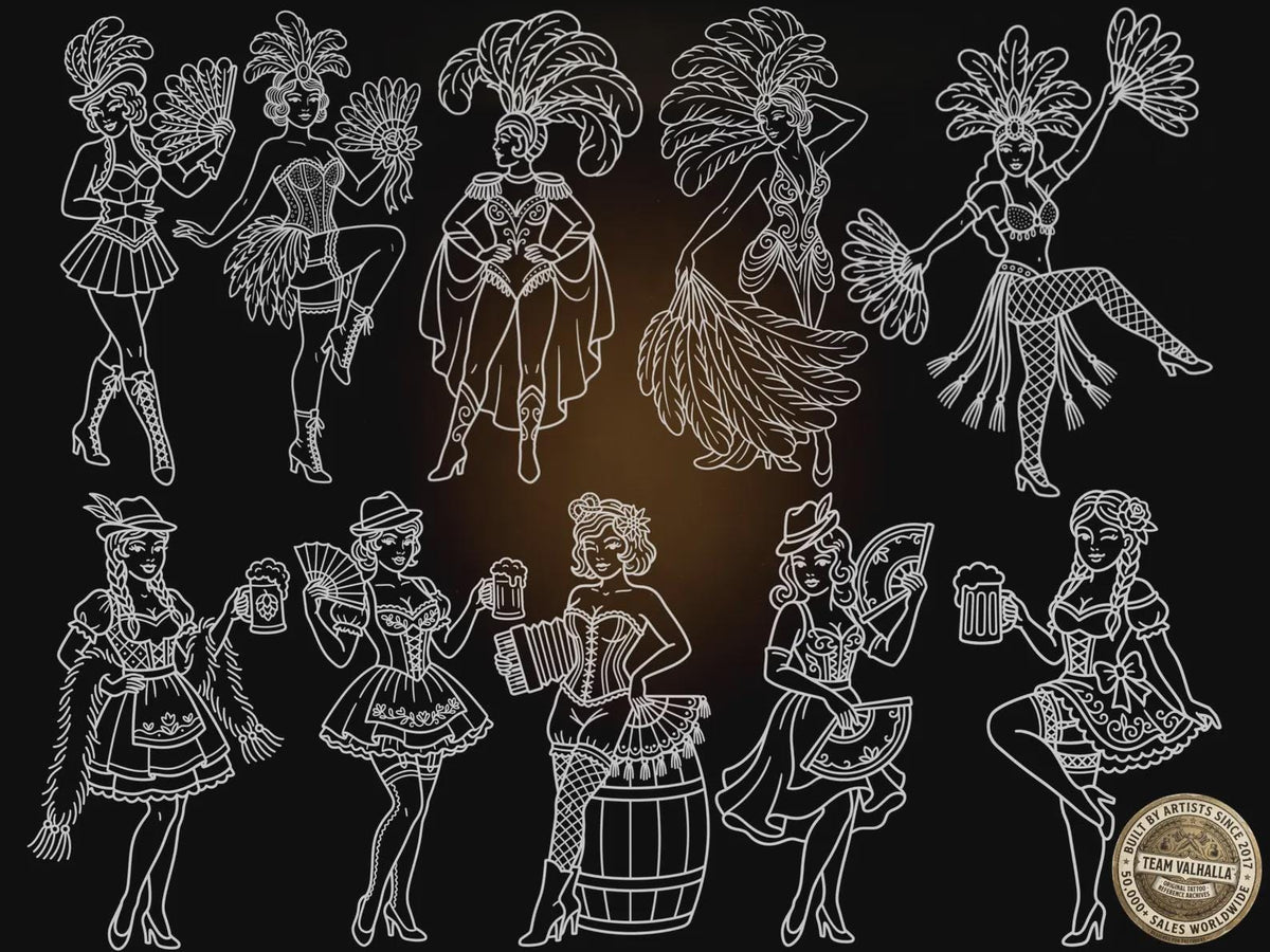 Procreate Traditional Mega Bundle, 1000+ Original Designs