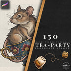 Tea Party Tattoo Stencils – Procreate Stamps