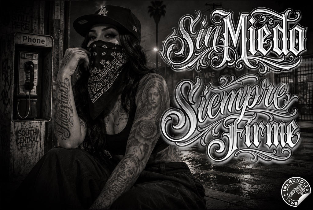 Barrio Script, Chicano text designs, Tattoo lettering Art