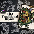 American Traditional Bayou Tattoos – Procreate Stamps, Old-School Stencils