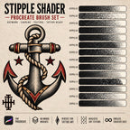 Stipple Studio – 60 Procreate Brushes