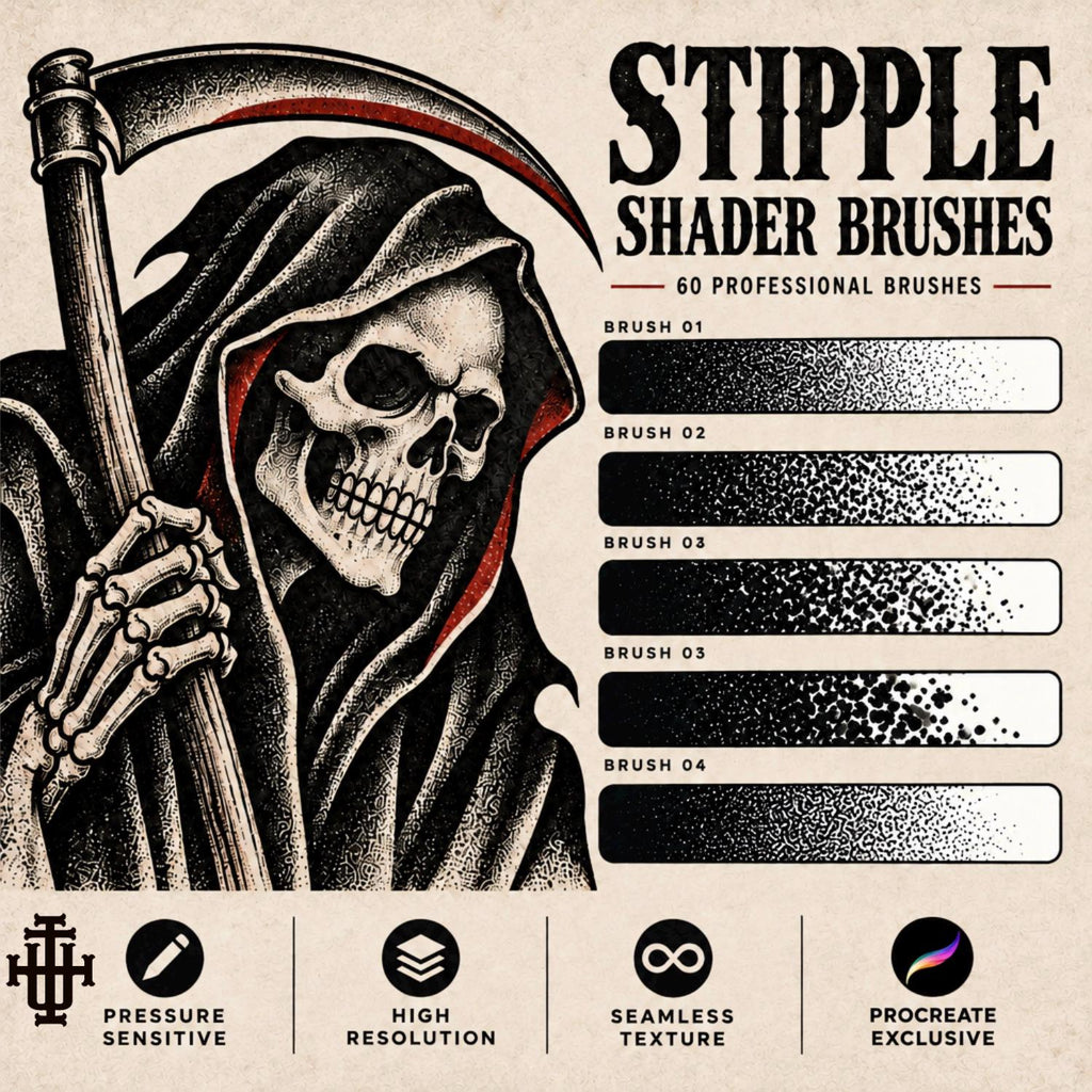 Stipple Studio – 60 Procreate Brushes