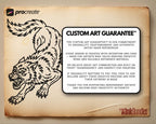 Procreate, Wolf Tattoo flash art , 32 Unique references for Procreate, Outlined tattoo stencil art