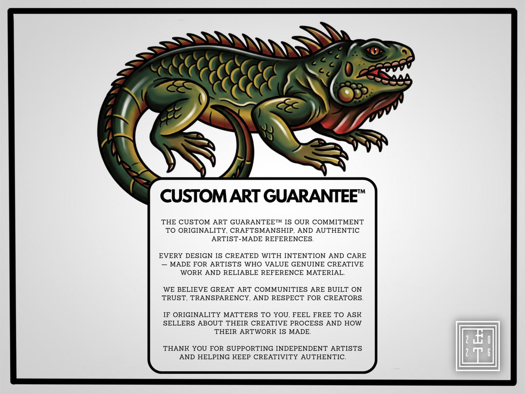 American Traditional Safari – 180+ Procreate Stamps, Tattoo Flash & Animal Designs